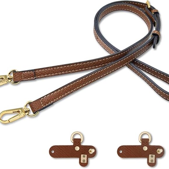 Adjustable Brown Leather Shoulder Strap - Picture 1 of 5